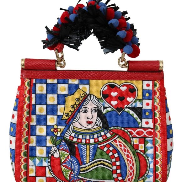 Dolce & Gabbana-Multicolor Queen Of Hearts Bag - Picture 3 of 5
